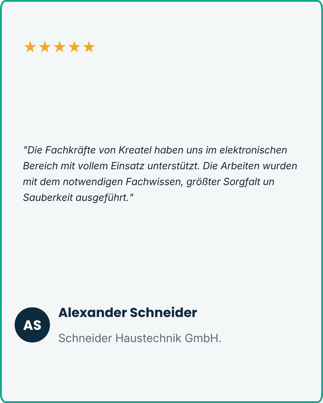 Für die Durchführung diverser Projekte im Elektronischen Bereich, haben wir vor mehreren Wochen das Unternehmen Kreatel als Geschäftspartner gewinnen können. Vom ersten Kontakt bis hin zur Umsetzu (3)